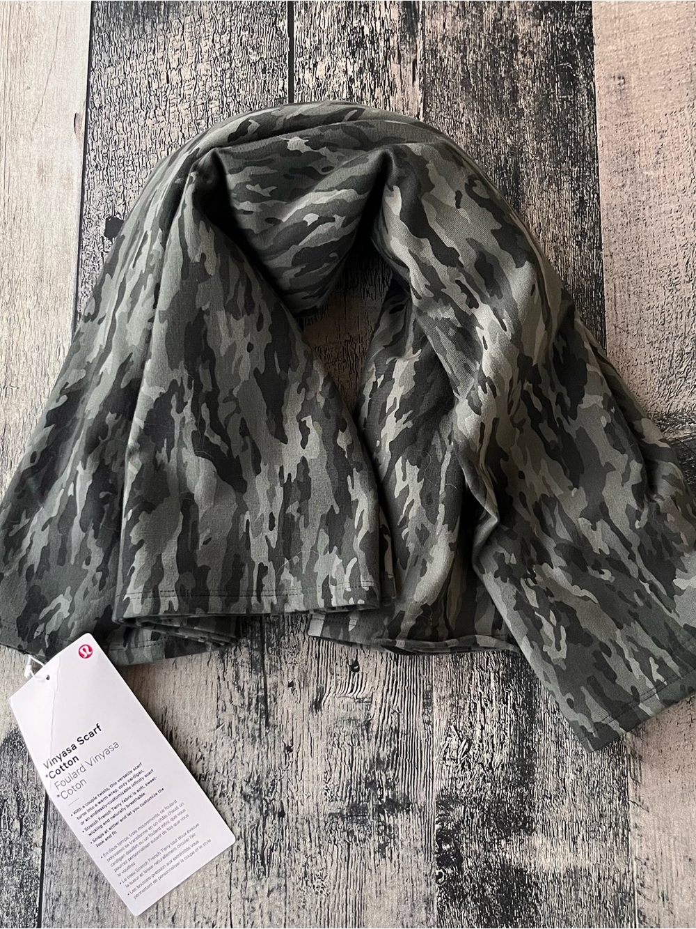 NWT lululemon vinyasa scarf *cotton*